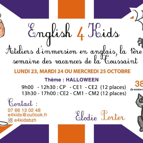 Ateliers d’anglais – Vacances de la Toussaint